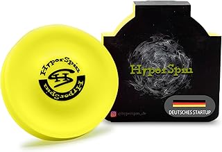 HYPERSPIN Mini Frisbee - flies over 60 metres wide - trendy sports, outdoor toy made of silicone, the small neon throwing disc is the new fun sport small and fits in any pocket