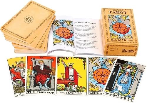 Qualis 78 PCS Original Tarot Cards And Book For Beginners