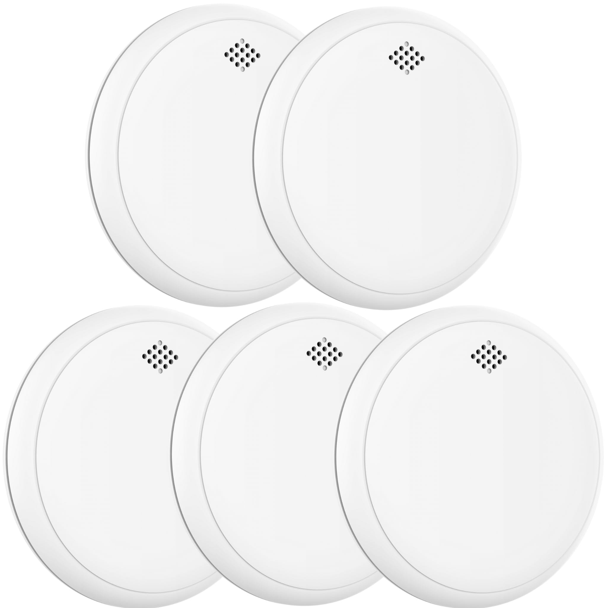 Aroha Safety Pro Détecteur Combiné avec Fumée et Monoxyde de Carbone Sleep Line - Batterie de 10 Ans - Alarme Incendie & Alarme de CO - 5 pièces