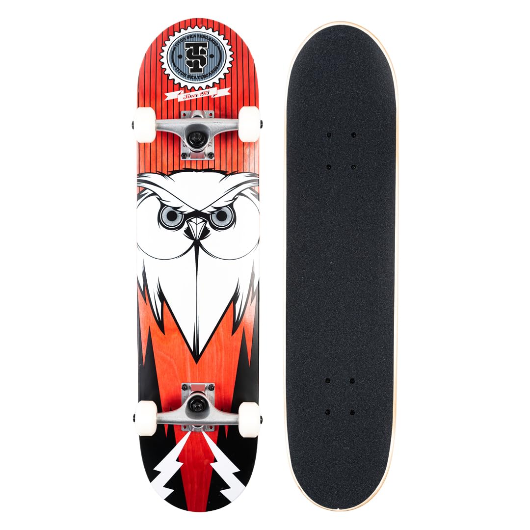 TITUS Skateboard Blackbird Owl, 8.5"