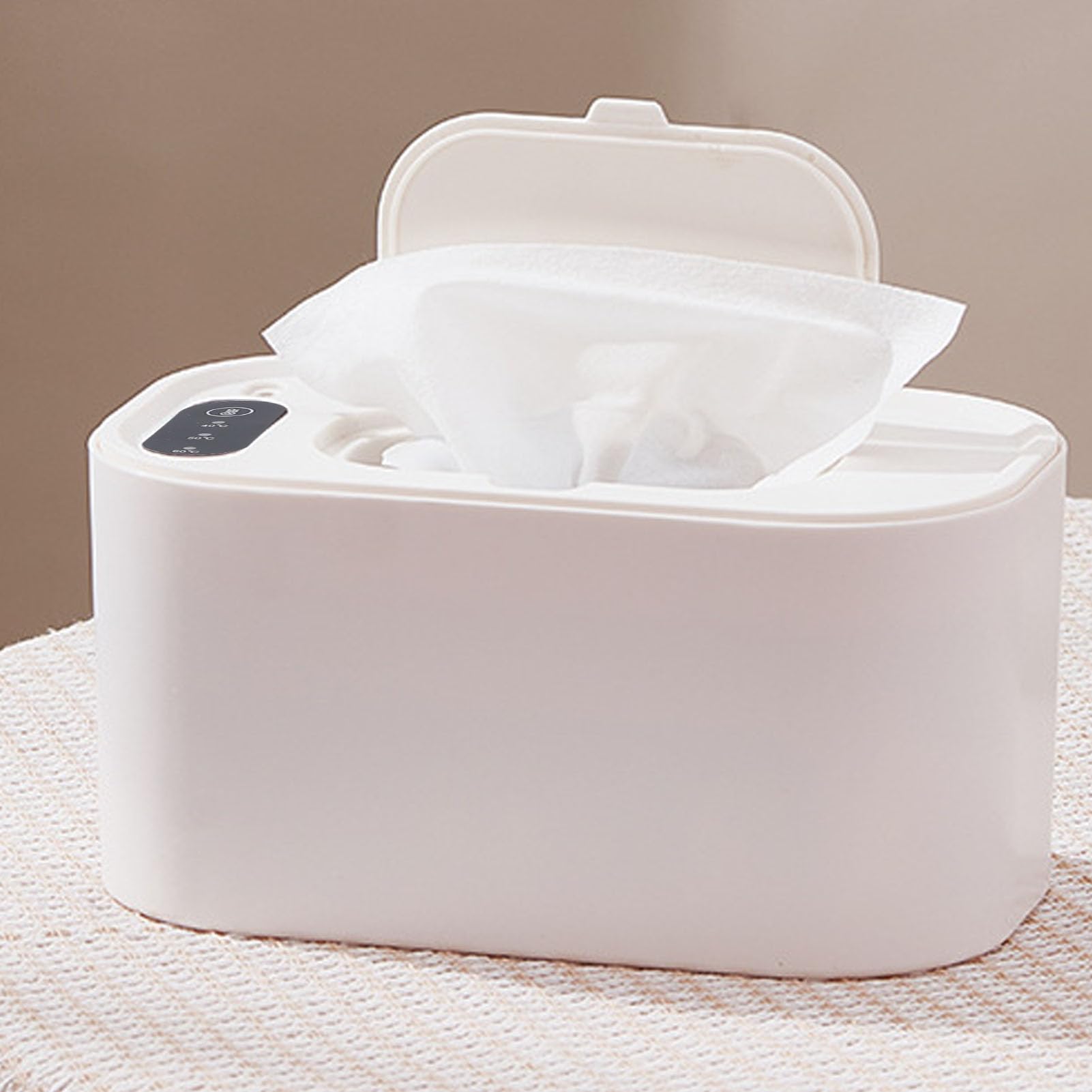 USB Powered Wet Wipe Warmer, Constant Temperature Design, Portable Wipe Dispenser for Home Car Outdoor, Food Grade Materials, Quickly Heats Wipes (3 Gears)