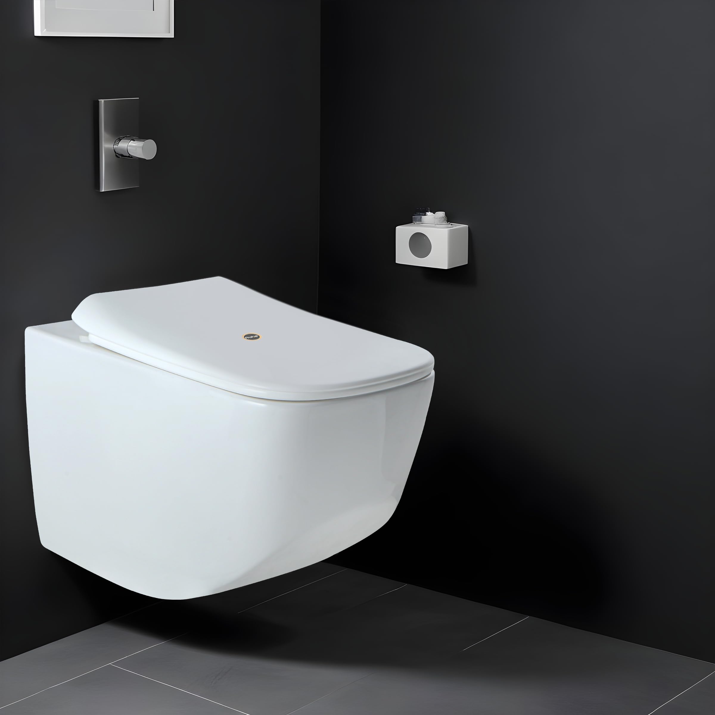 See full amazon price history chart for Ruhe® 21x14x14 Inches Risa Wall-Hung Ceramic Western Toilet Commode, P-Trap | White Glossy Finish, Rimless, Anti-Bacterial Glaze, Space-Saving | Includes Soft-Close Seat Cover, 1 Inlet/Outlet Washer Ruhe® 21x14x14 Inches Risa Wall-Hung Ceramic Western Toilet Commode, P-Trap | White Glossy Finish, Rimless, Anti-Bacterial Glaze, Space-Saving | Includes Soft-Close Seat Cover, 1 Inlet/Outlet Washer (B0D549LSSL) Amazon Price History, Amazon Price Tracker