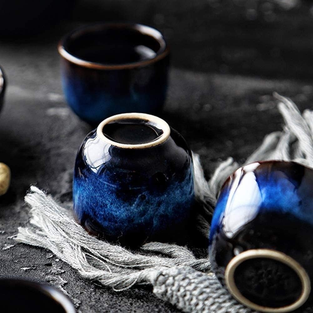 Japoński zestaw kubków do sake – ceramiczne szklanki do sake do ciepłych i zimnych napojów, idealny prezent do dekoracji domu dla rodziny i przyjaciół, idealne do rozrywki i świętowania
