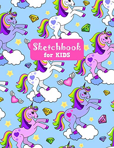 Sketchbook for Kids: Unicorn Large Sketch Book for Drawing, Writing, Painting, Sketching, Doodling and Activity Book- Birthday and Christmas Gift ... Teens and Women - Nathalie Modern Press # 023 image 3