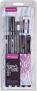 Tombow 56190 Beginner Lettering Set. Includes Essential Tools to Start Hand Lettering