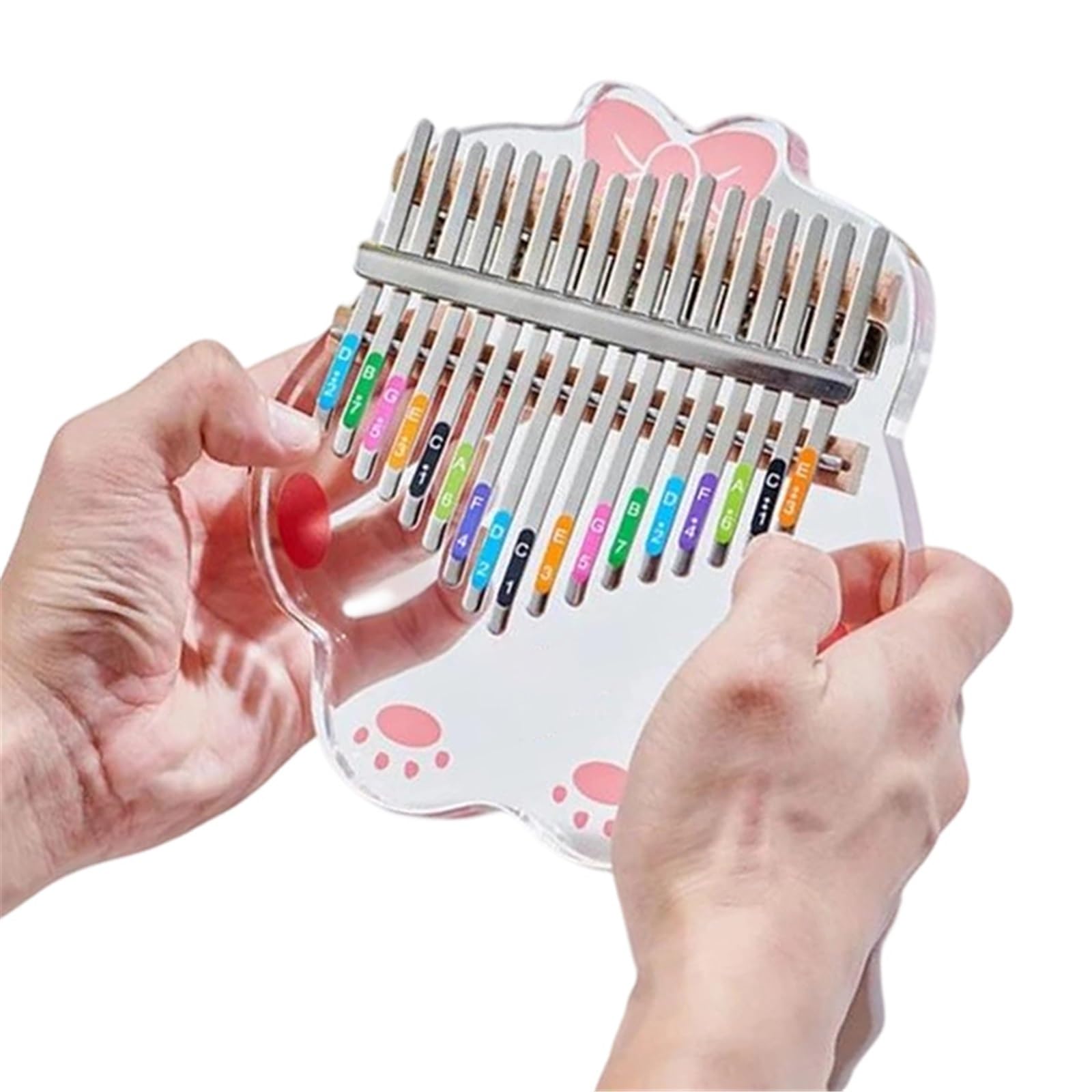 Kalimba portátil Kalimba Cristal Transparente