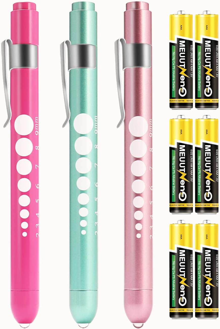 Aokin Medical Pen Light for Nurse Doctor, Reusable LED
