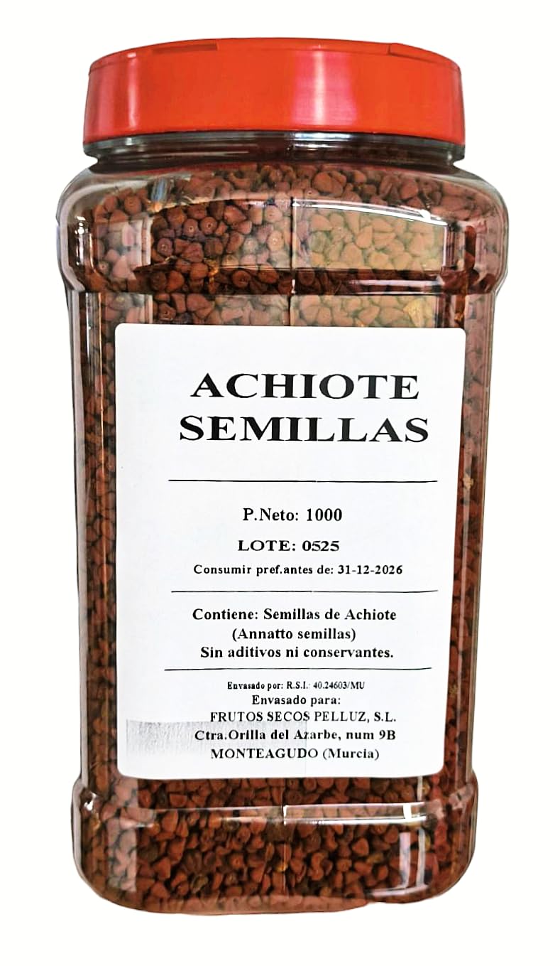 Achiote Semillas 1 Kg - Annatto Semillas - Pelluz