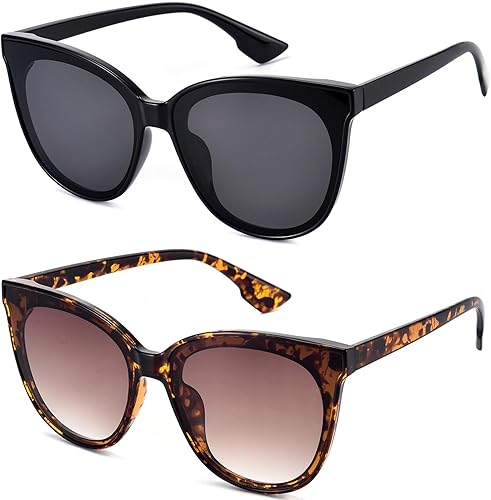 Mosanana MS51802 Fashion Cat Eye Sunglasses for Women Oversized Style