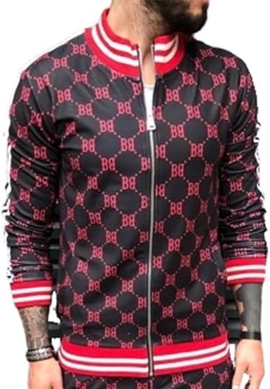 Amazon.com: Conjunto de sudadera para hombre con pantalones casuales y  chaqueta de hip hop, sudadera delgada, multicolor/fantasía (Jacket), 3XL\u003dUS  XL : Ropa, Zapatos y Joyería