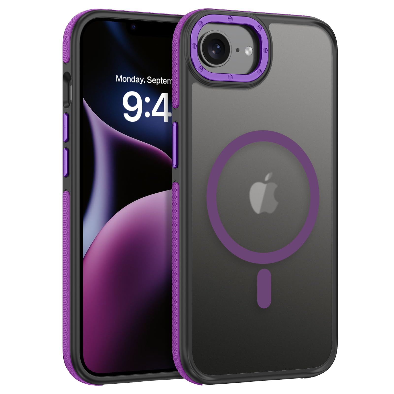 BENTOBEN Magnetic for iPhone 16e Case 2025 [Compatible with Magsafe] [Military-Grade Protection] Matte Slim Thin Anti-Slip Anti-Yellow Women Men Phone