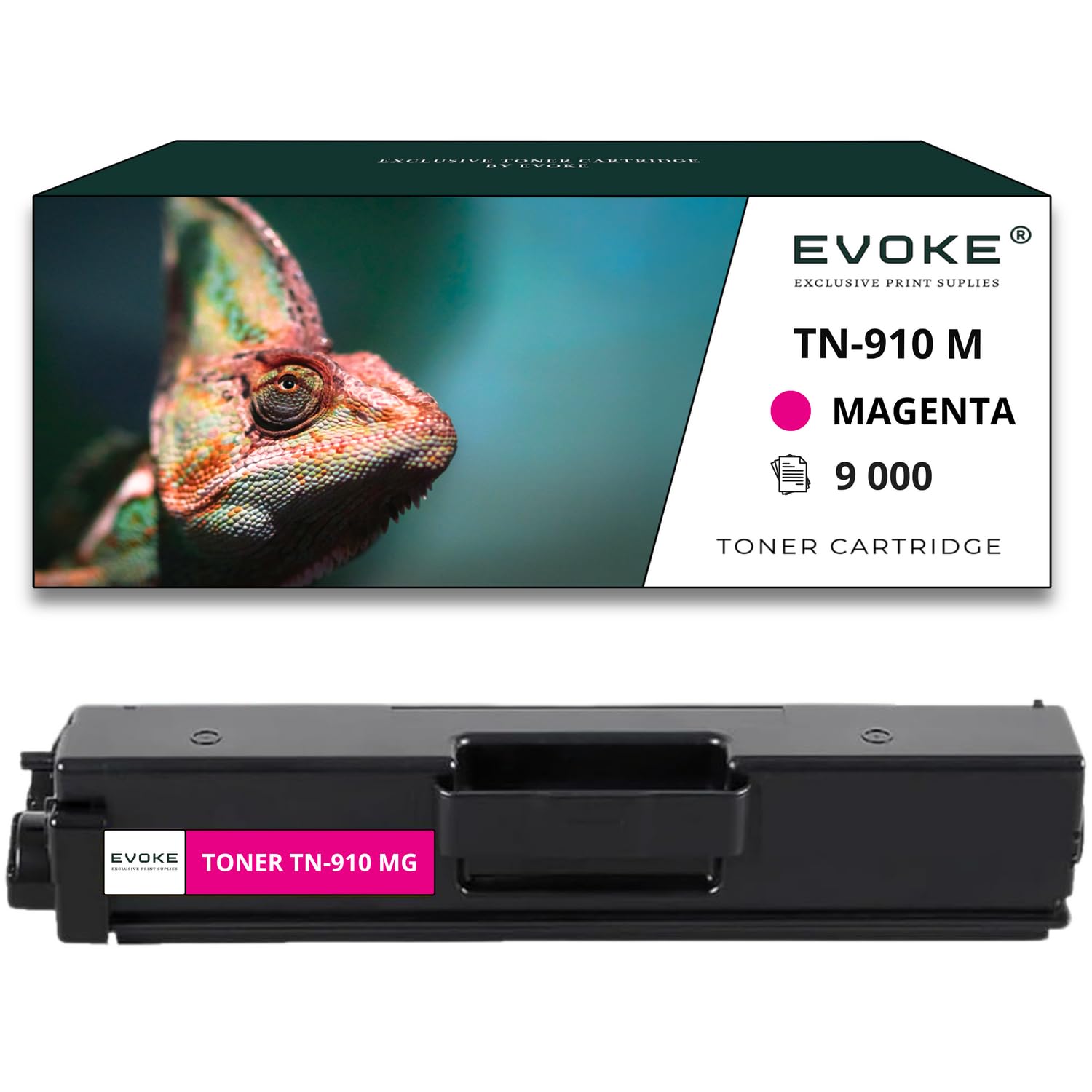 EVOKE TN910 TN-910 Toner Kompatybilny z Brother HL-L9310CDW MFC-L9570CDW MFC-L9570CDW (Zestaw CMYK) 36000 Stron
