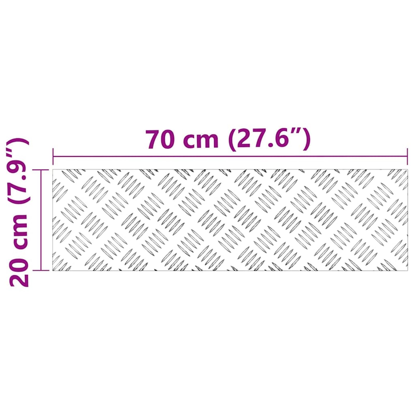 ATOMSTACK MAKER Chapa estriada de aluminio (4 unidades, 70 x 20 cm, plateada), niveles de seguridad antideslizantes para interiores y exteriores, diseño de perfil moderno, ligero y duradero