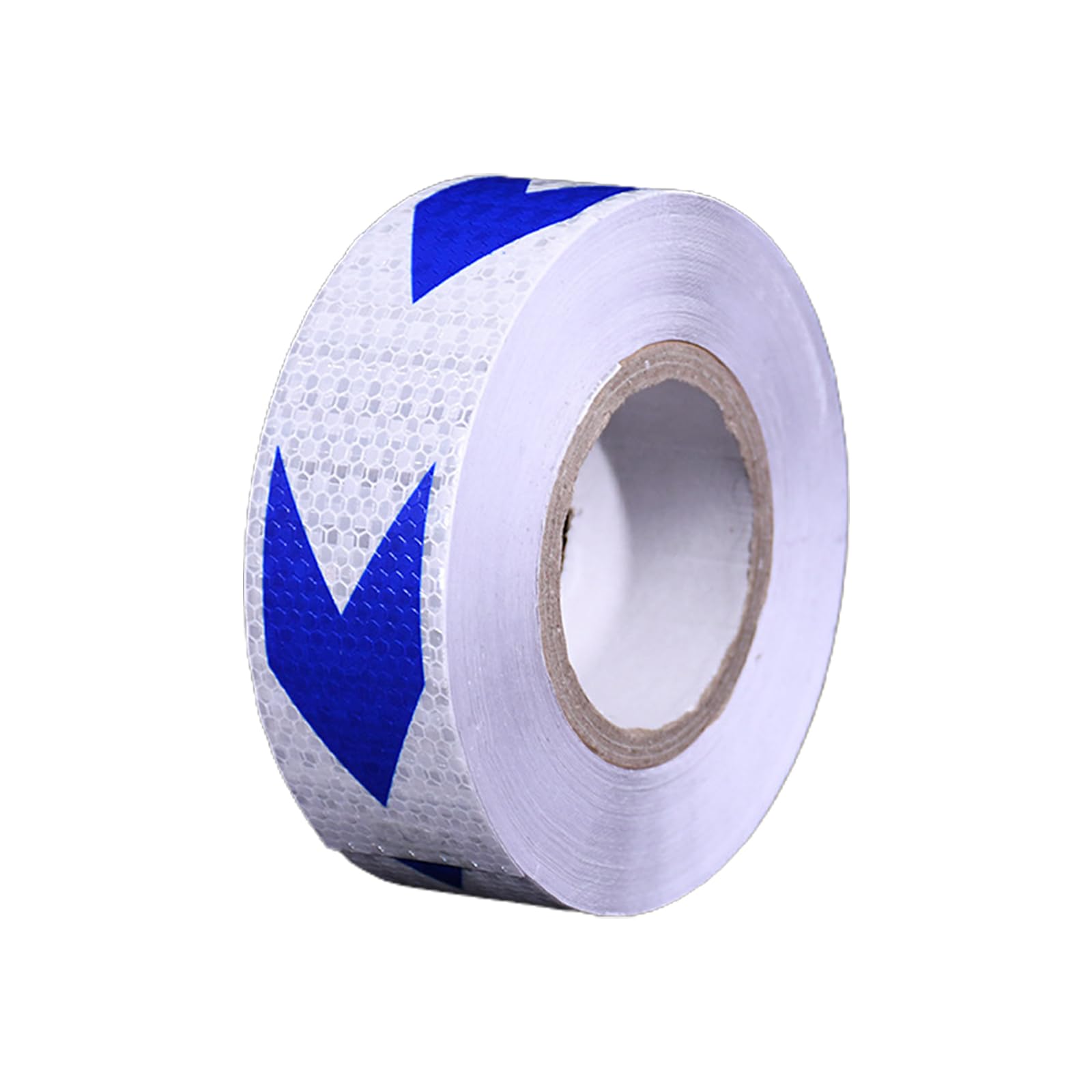 Reflektierendes Band, 2 Zoll x 82 Fuß, hohe Viskosität, wasserdicht, Sicherheits-Vorsichtsreflektor for den Außenbereich for Anhänger, Fahrräder, Autos, weiß blau(White Blue)