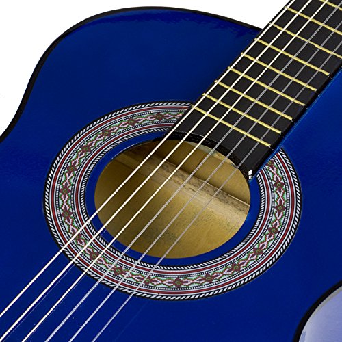 Image of Music Alley 34inch Classical Kids Acoustic Guitar - Blue