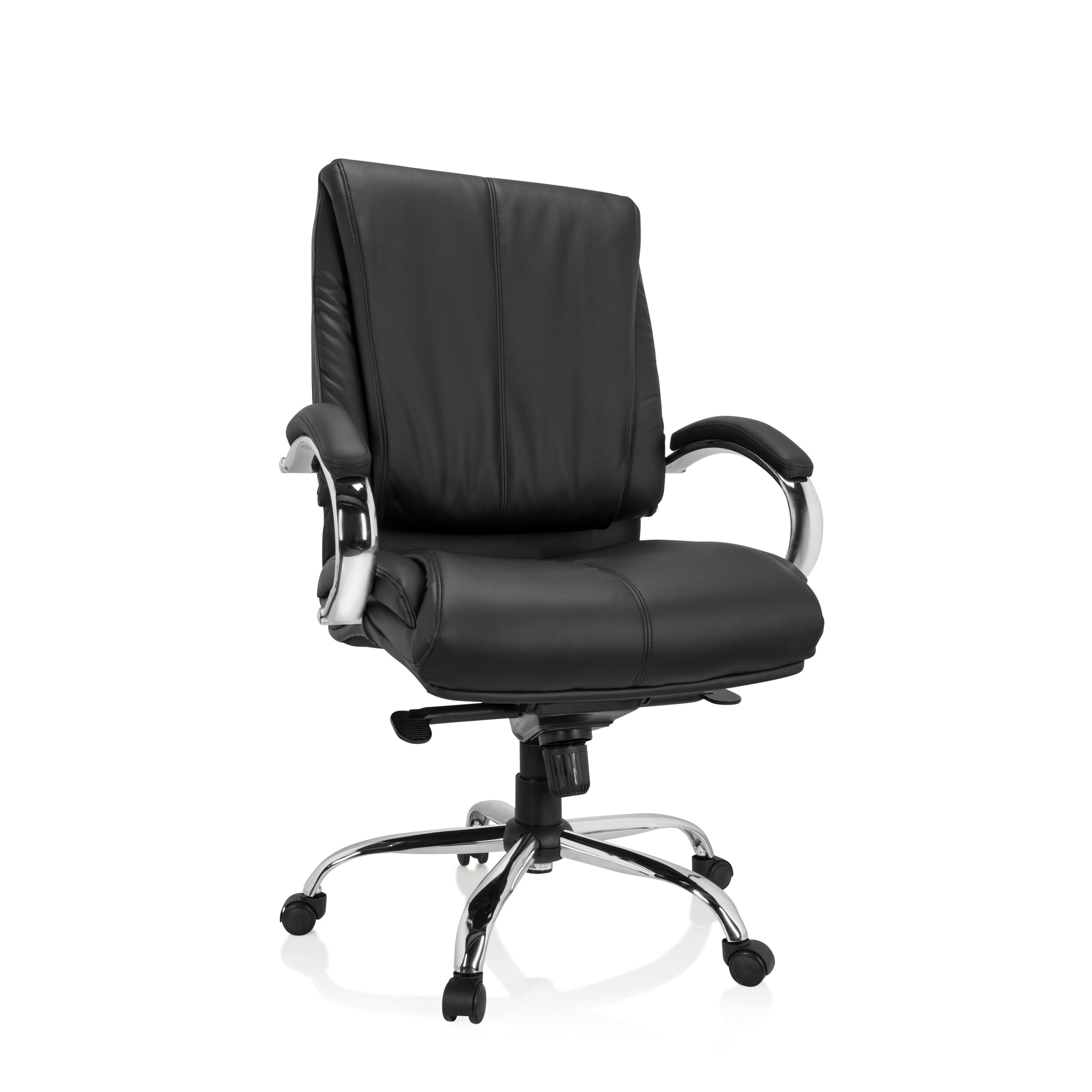 Fauteuil de direction XXL hjh OFFICE 729437 en similicuir noir robuste
