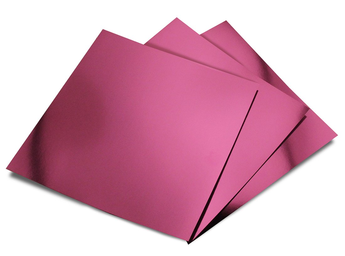Hygloss 10 Sheets 12 x 12-inch Metallic Foil Board, Purple