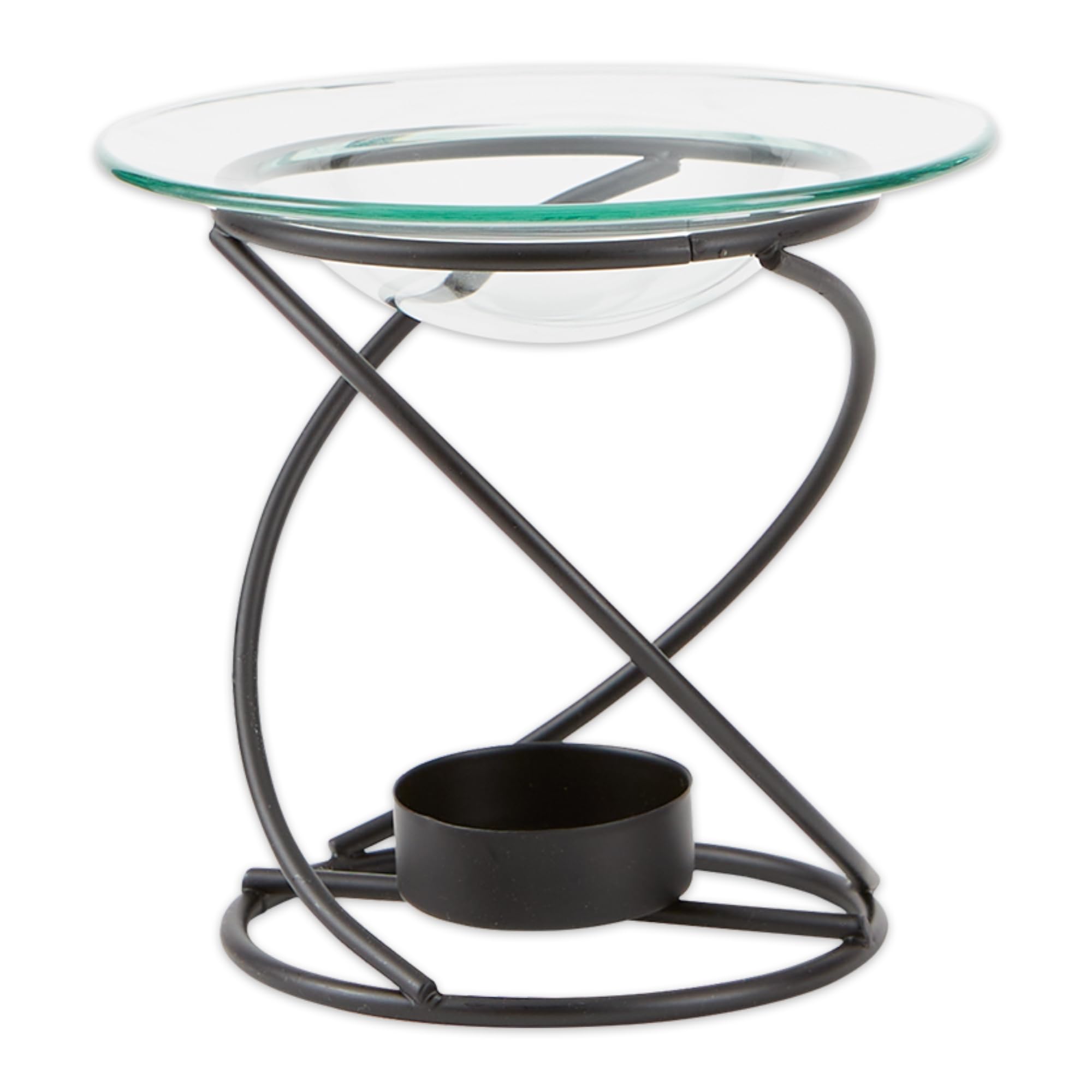 Spiral Metal and Glass Fragrant Oil Warmer