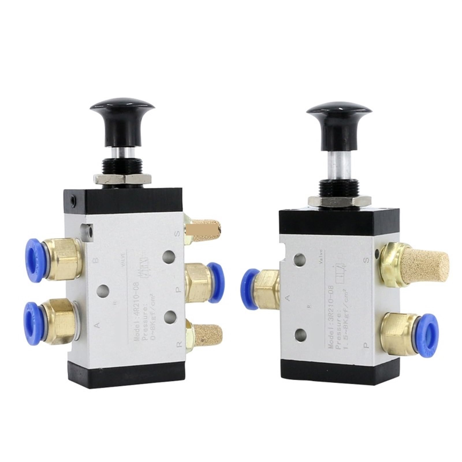 3R210-08 3R310-10 4R210-08 4R310-10 Pneumatic Solenoid Air Valve 3R Hand Valve 1Pcs(Color:4R310-10,Size:10mm joint)