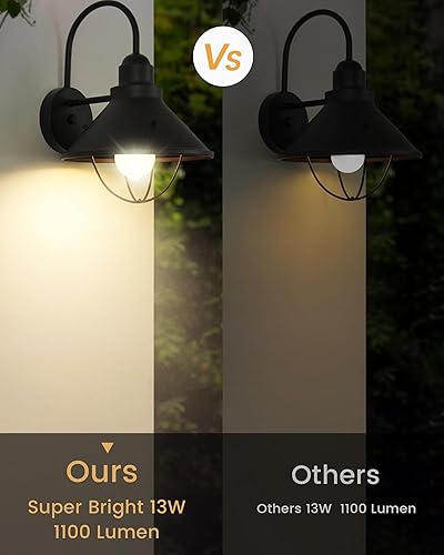 Miniatura 6 de Paquete de 3 bombillas LED con sensor de movimiento, 13 W, 1100 lm, luces de anochecer y amanecer, A19 E26 2700 K, iluminación LED para interiores,