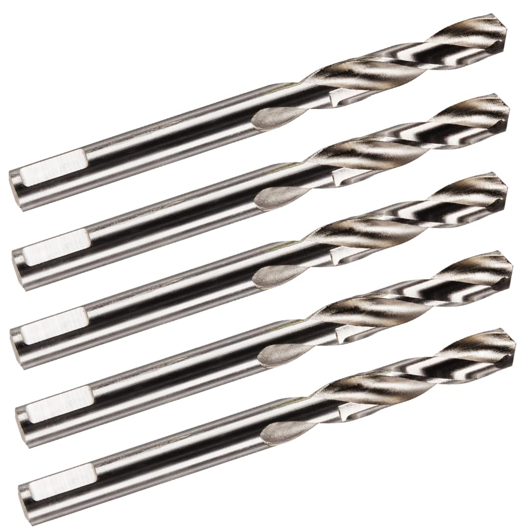 Pack Of 5 x 6.35mm (1/4") HSS Pilot Drill Bit For Bi-Metal Holesaws + Arbors/Hole Saw. Centre Drill For Hole Saws