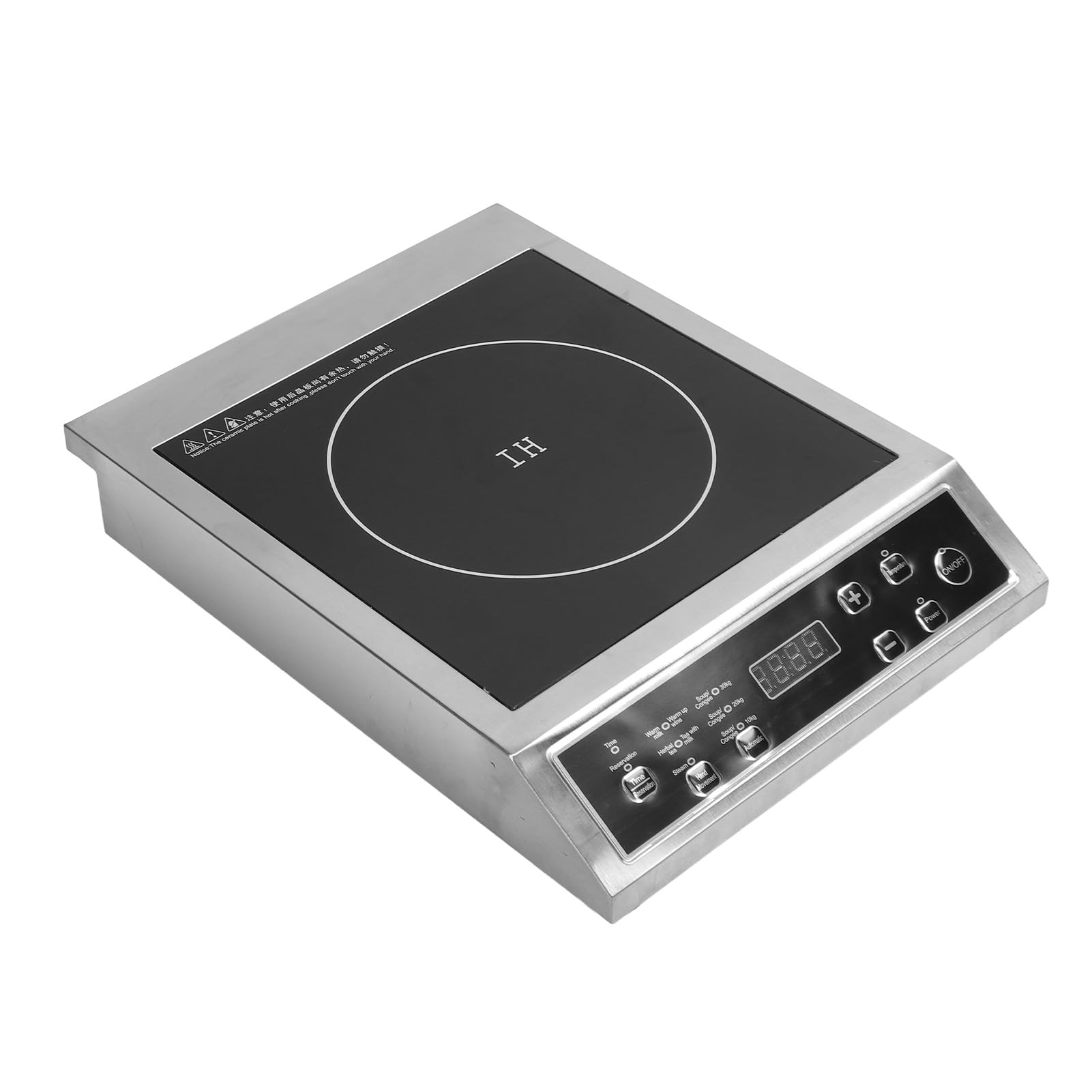 3500W Portable Induction Cooktop Easy to Clean Multifunctional Countertop Burner Induction Hot Plate with Sensor Touch Panel for Cooking (US Plug 110V)