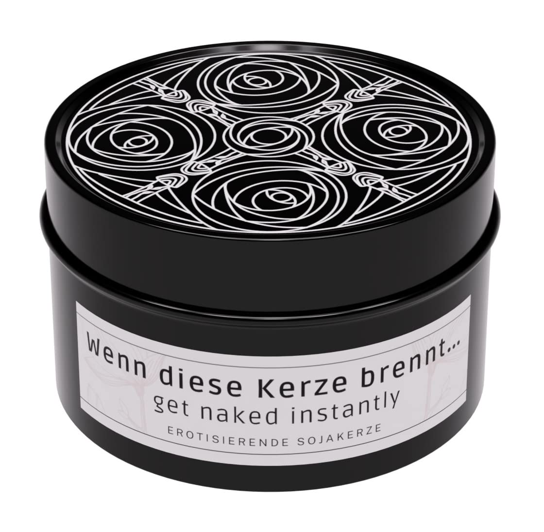 Funny Scented Candle with Saying "Wenn diese Kerze brennt... get naked instantly.." for girlfriend boyfriend, partner