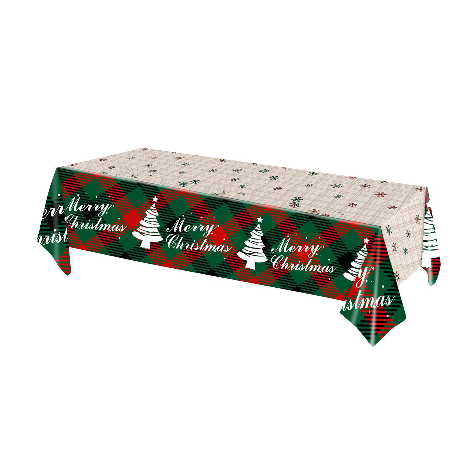 Tablecloth Holiday Waterproof Rectangle Table Protector 1PC Snowflake | Tablecloths | Linens & Textiles | Kitchen, Dining &-image-36