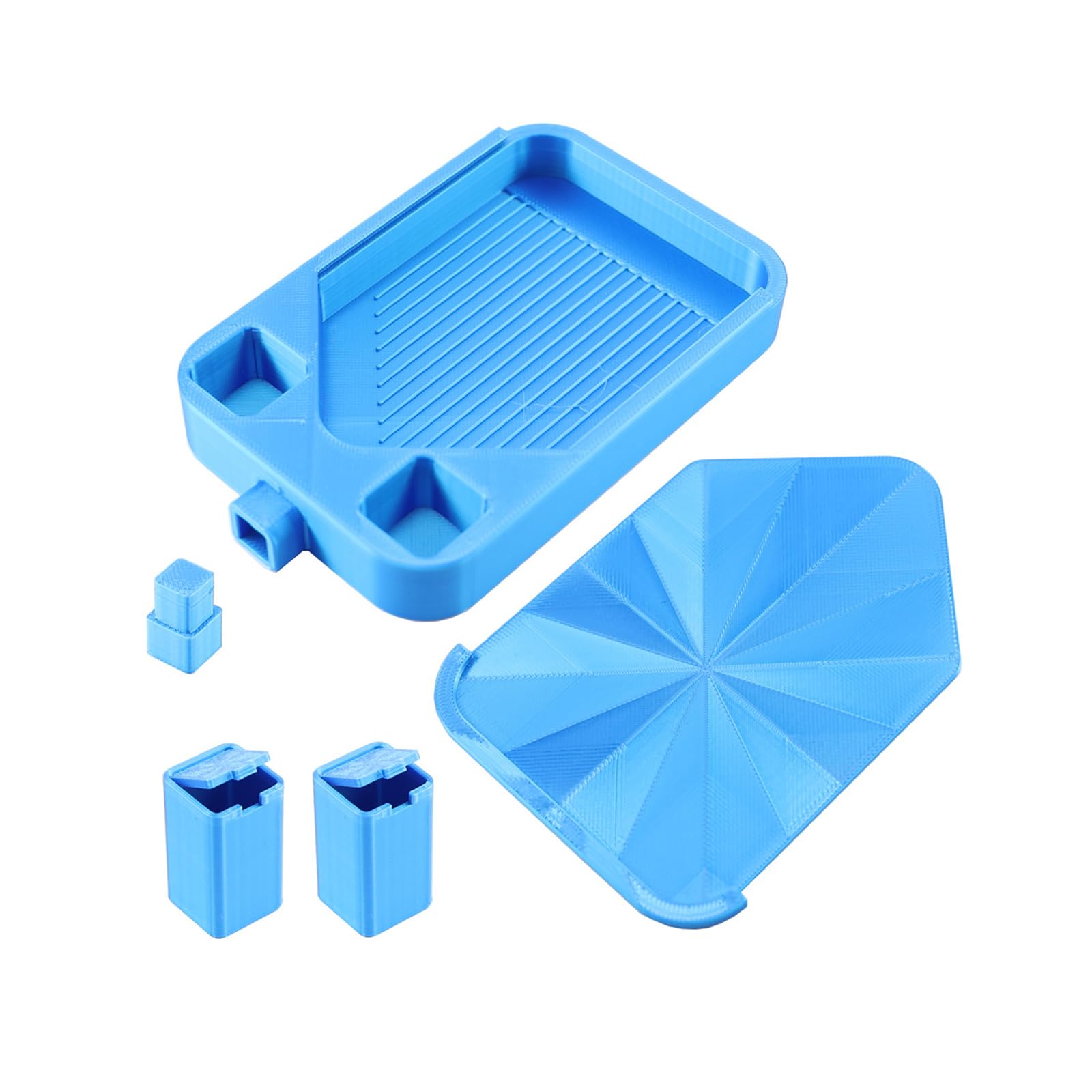 Tsophreniq Beads Painting Organizers Tray with Lid Small Garbage Can Easy Cleanups Portable Builds Beads Art Tray