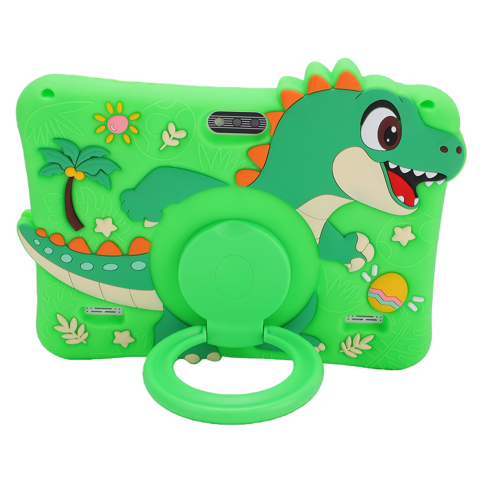 Karlak Tablet per Ragazzi Tablet per Ragazzi Apprendimento Bambini Schermo HD da 8 Pollici 2 GB 16 GB Doppia Fotocamera Supporto Regolabile Custodia Antiurt (Verde)