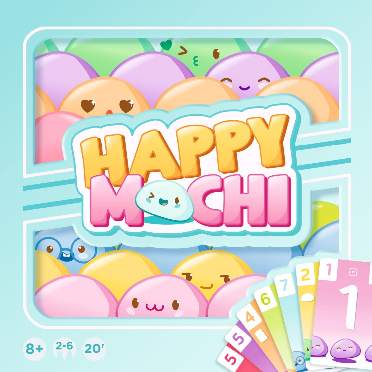 Zygomatic | Happy Mochi​ | Family Card Game | Ages 8+ | 2-6 Players | 20 Minutes Playing Time