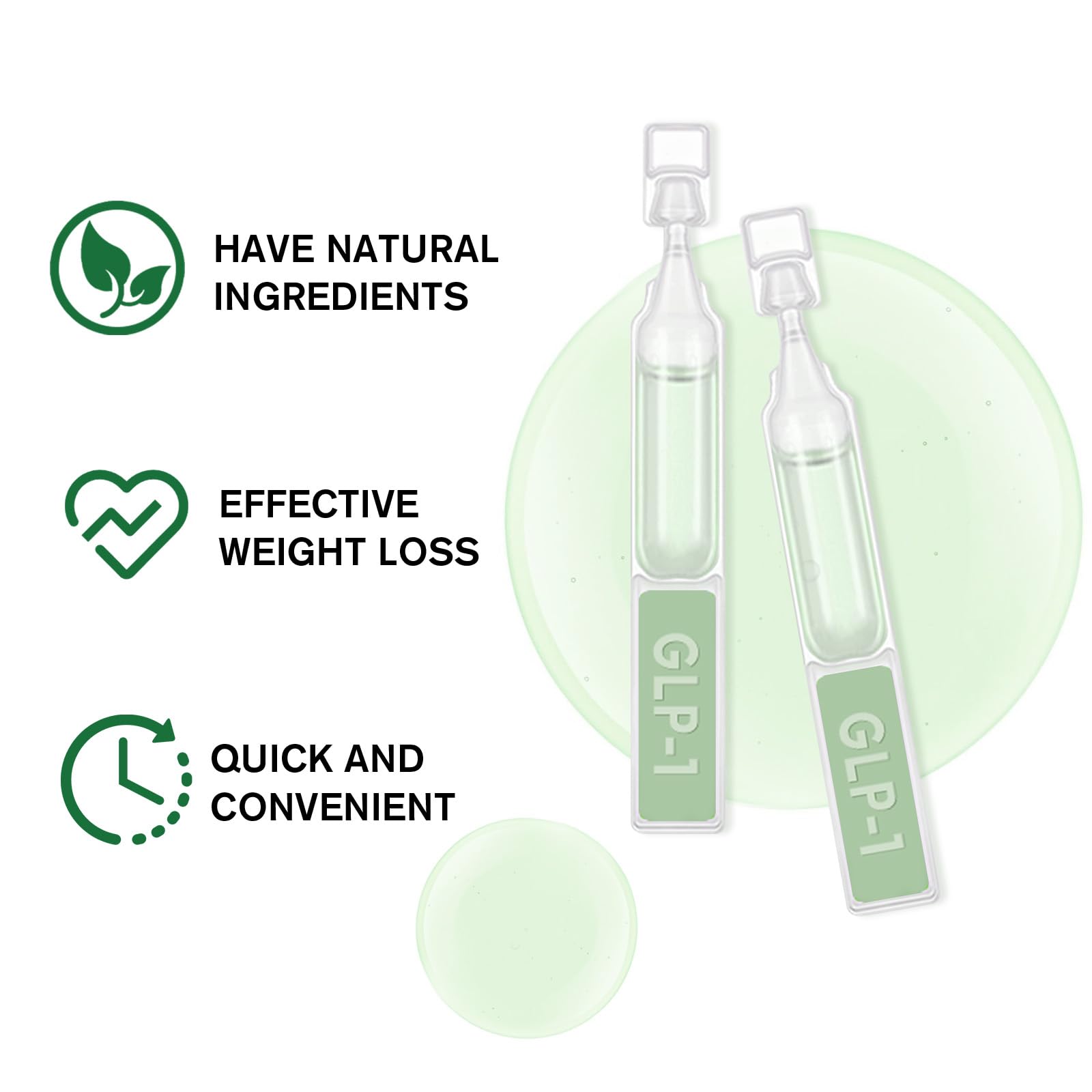STDEI GLP-1 Oral Solution, GLP1 Weight Loss Drops, Advanced GLP-1 Drops, GLP -1 Liquid, GLP-1 Peptide Complex Serum, Natural Plant Extract Relieve Skin  Burden, for Men & Women (3Box * 5 Servings) :