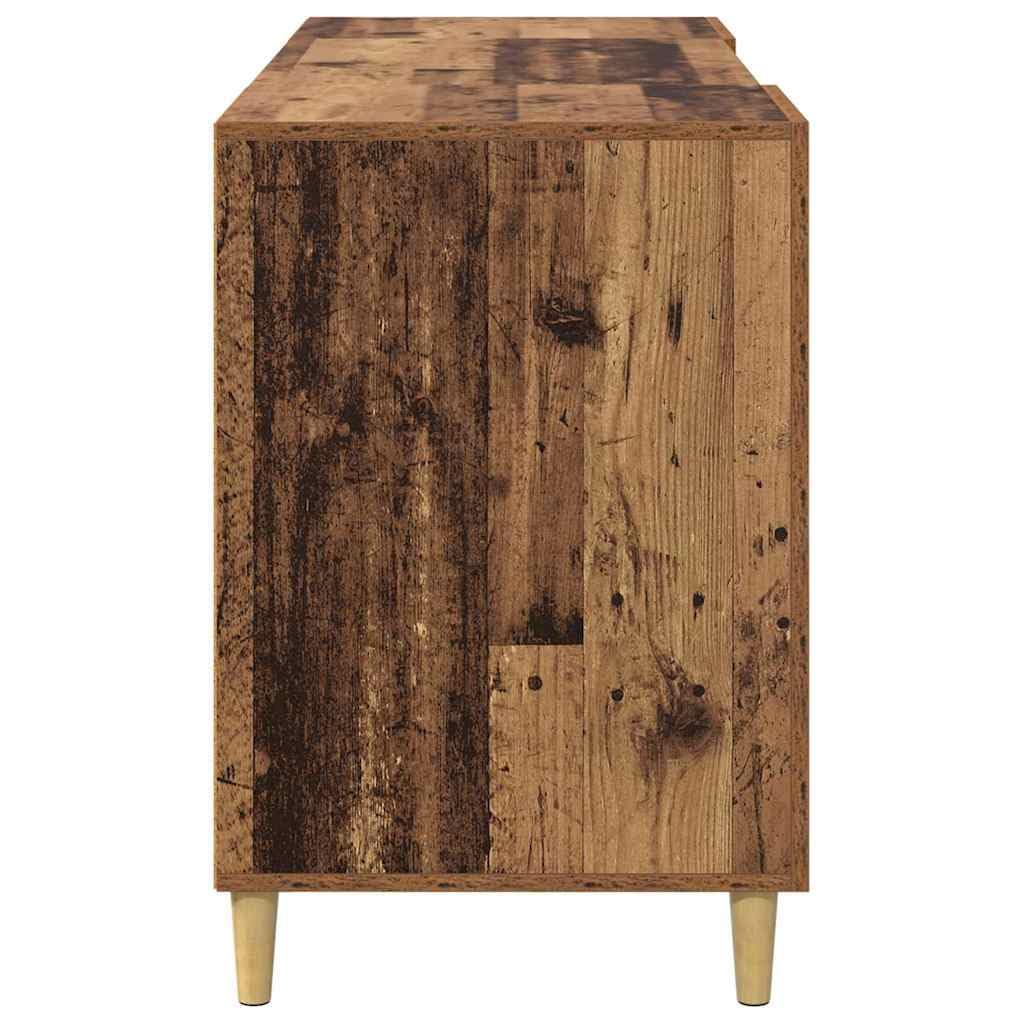 Scrivania con scaffale, in legno anticato, 140 x 50 x 75 cm, tavolo da lavoro per home office e ufficio, tavolo da ufficio con ampio spazio di archiviazione, segretario per studio e studio
