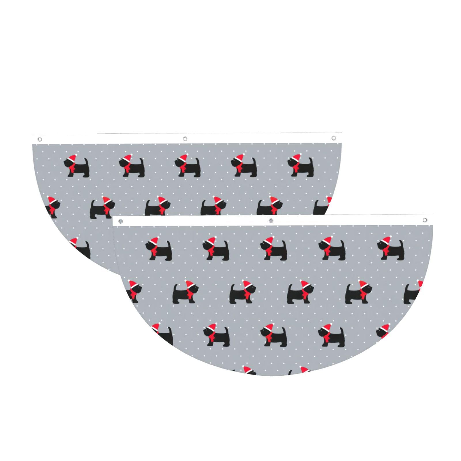 Bandera semicircular de Navidad para alegrar fachadas y terrazas