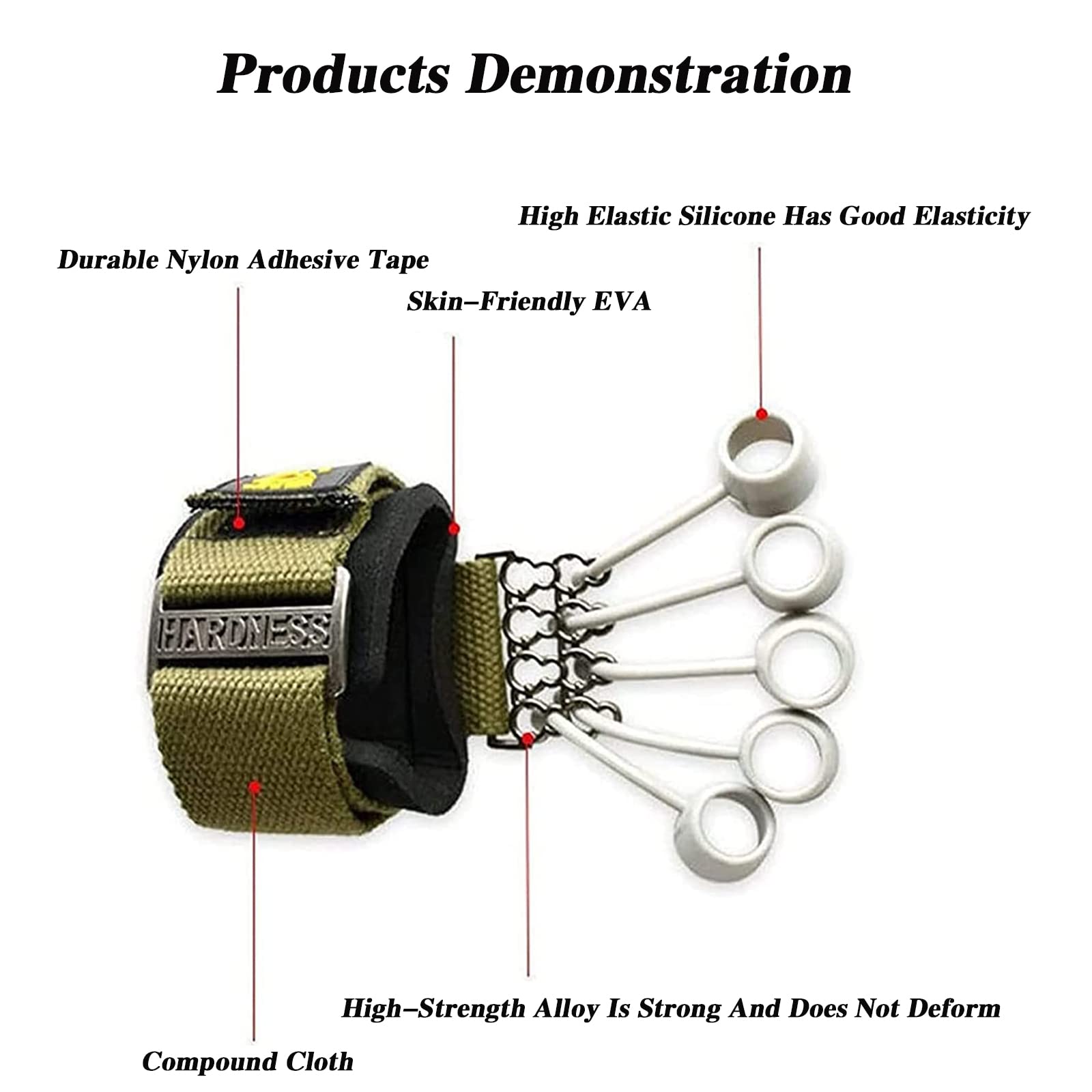 Attrezzo per l'allenamento dei polsi, Esercitatore for estensori della mano(40ibs)