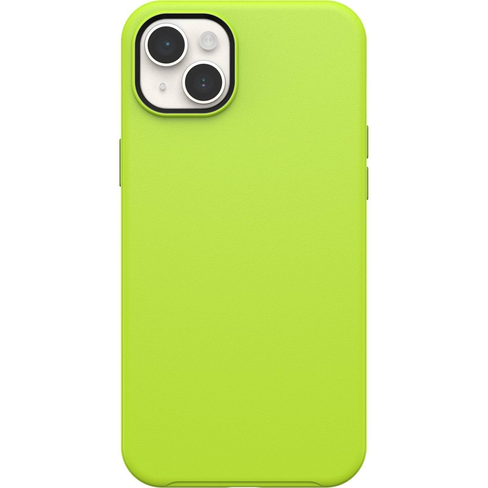 OtterBox iPhone 15 Plus and iPhone 14 Plus Symmetry Series Case - Lime All Yours (Green), Snaps to MagSafe, Ultra-Sleek, Raised Edges Protect Camera & Screen