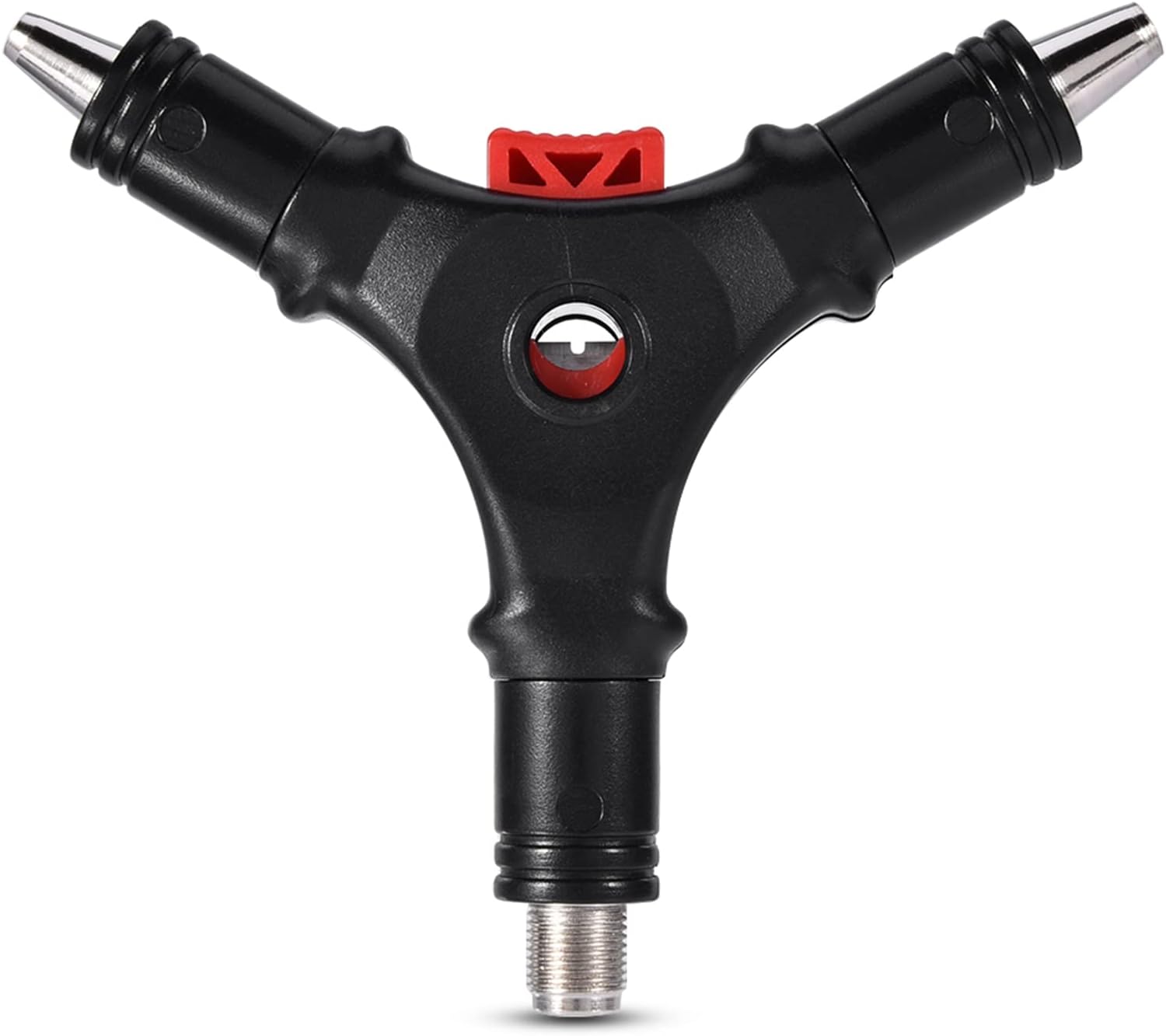 Coaxial Compression Tool for RG59 RG6 F Head Connector, Cable Stripper with Flares Braid for Cable TV