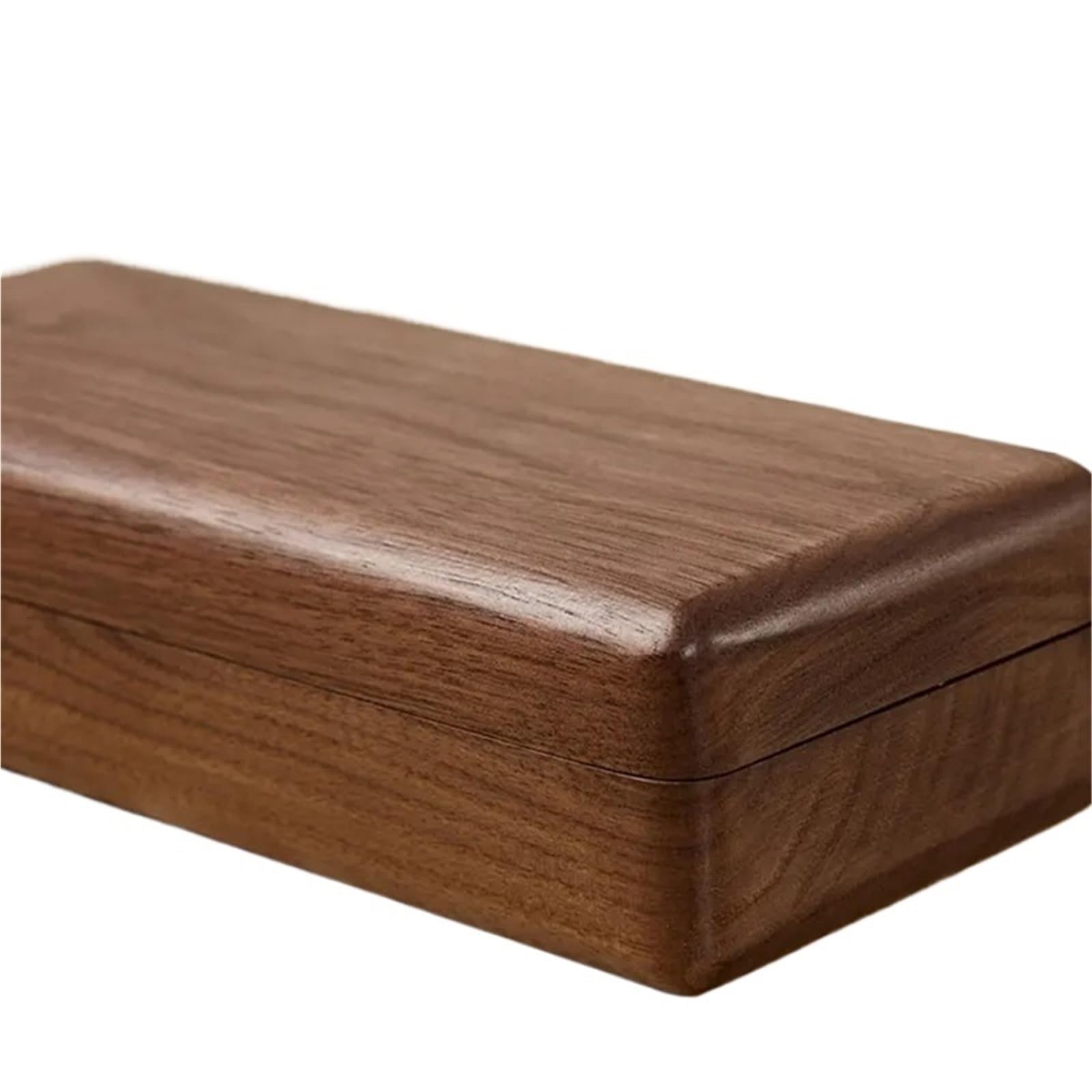 1 Uds. Estuche de madera maciza for gafas, caja Retro nogal, almacenamiento portátil for negocios for miopía for hombres y mujeres para Gafas