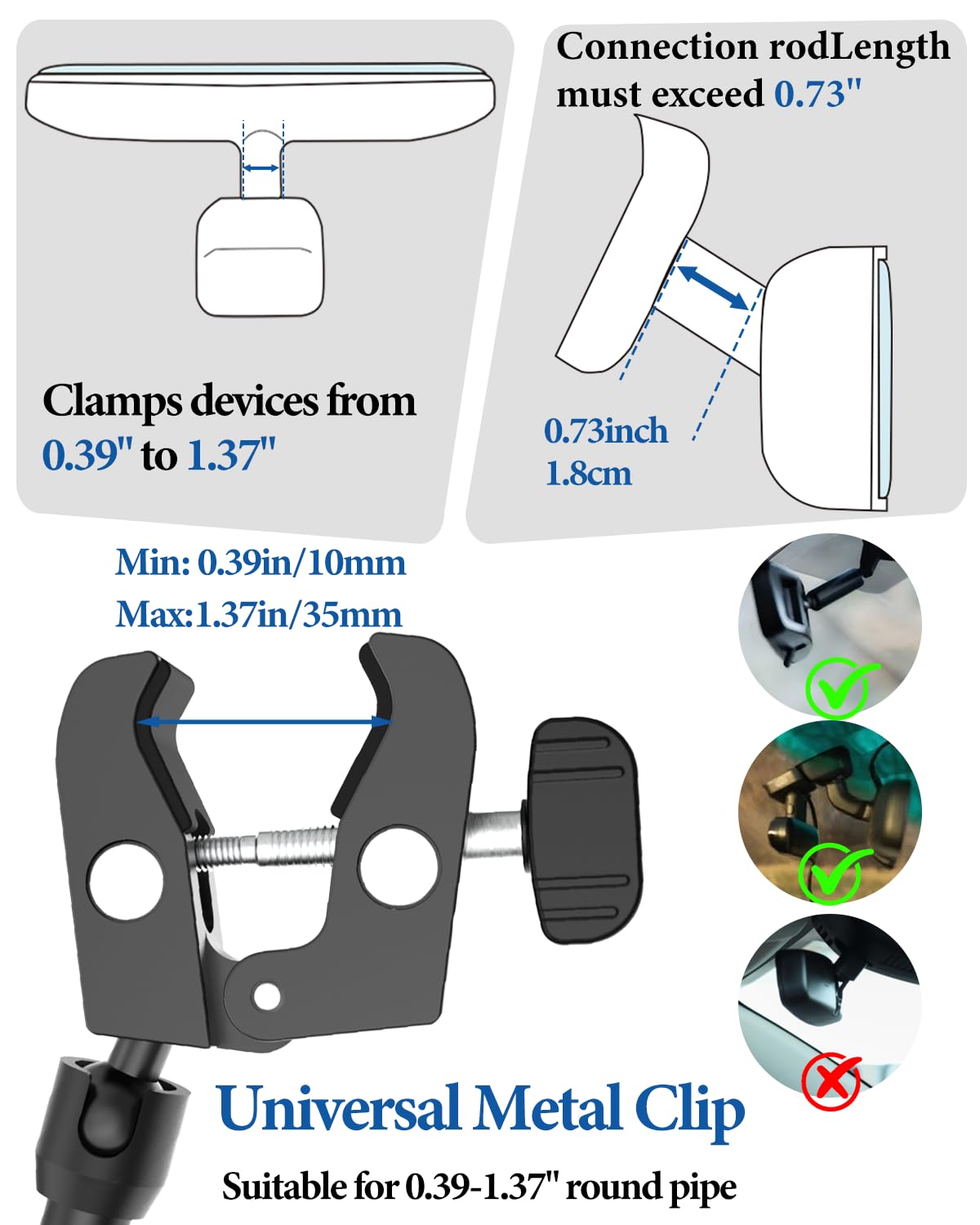 Soporte para tablet con espejo retrovisor, brazo largo de metal flexible, rotación de 360° y soporte plegable para tableta, se adapta a fundas gruesas (profundidad máxima de 1.18 pulgadas) para iPad