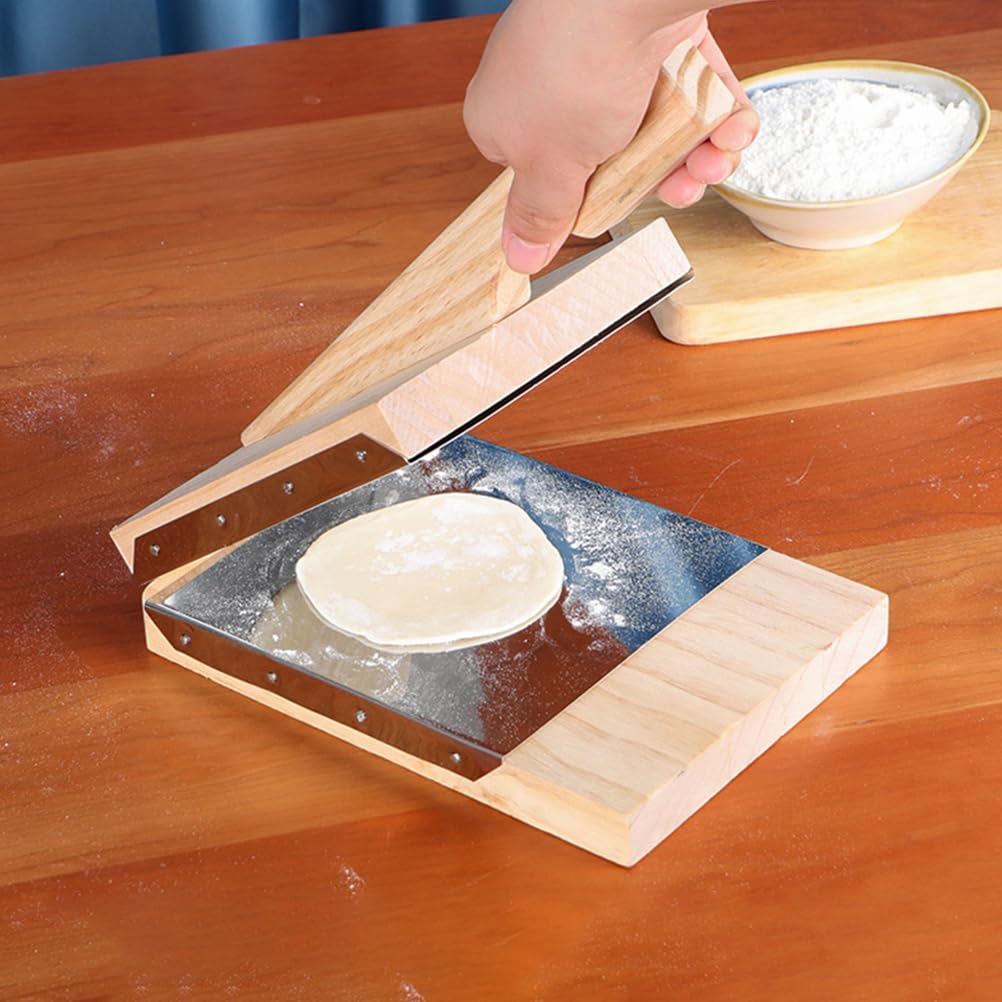 Molde De Madera Para Prensar Masa De Dumplings Y Raviolis Herramienta Manual Para Envolturas De Bola De Masa Accesorios De Cocina 10.74X8.03X5.70In