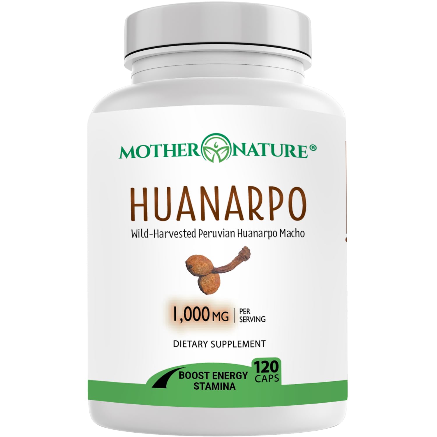 Huanarpo Macho Capsules 1000mg – 120 Vegan Capsules – Natural Energy, Stamina & Vitality Supplement – Supports Male Performance, Circulation & Hormone Wellness – Non-GMO, Gluten-Free, Vegan