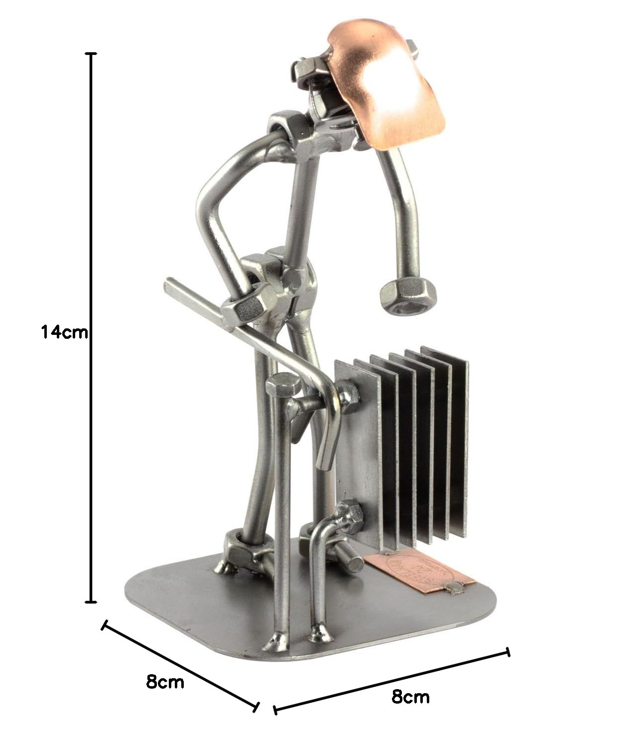Figurine Métal Steelman24 Lutte - Sculpture En Acier Faite Main, Made In Germany, Idée Cadeau Original