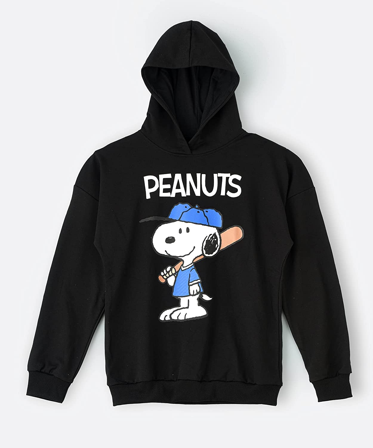 Peanuts Snoopy Hooded Sweatshirt for Senior Girls - Black, 8-9 Year