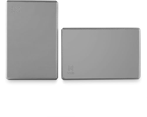 Miniatura 3 de Bloque de yoga premium (juego de 2) - Ladrillo de espuma EVA de 3 pulgadas de grosor, color gris