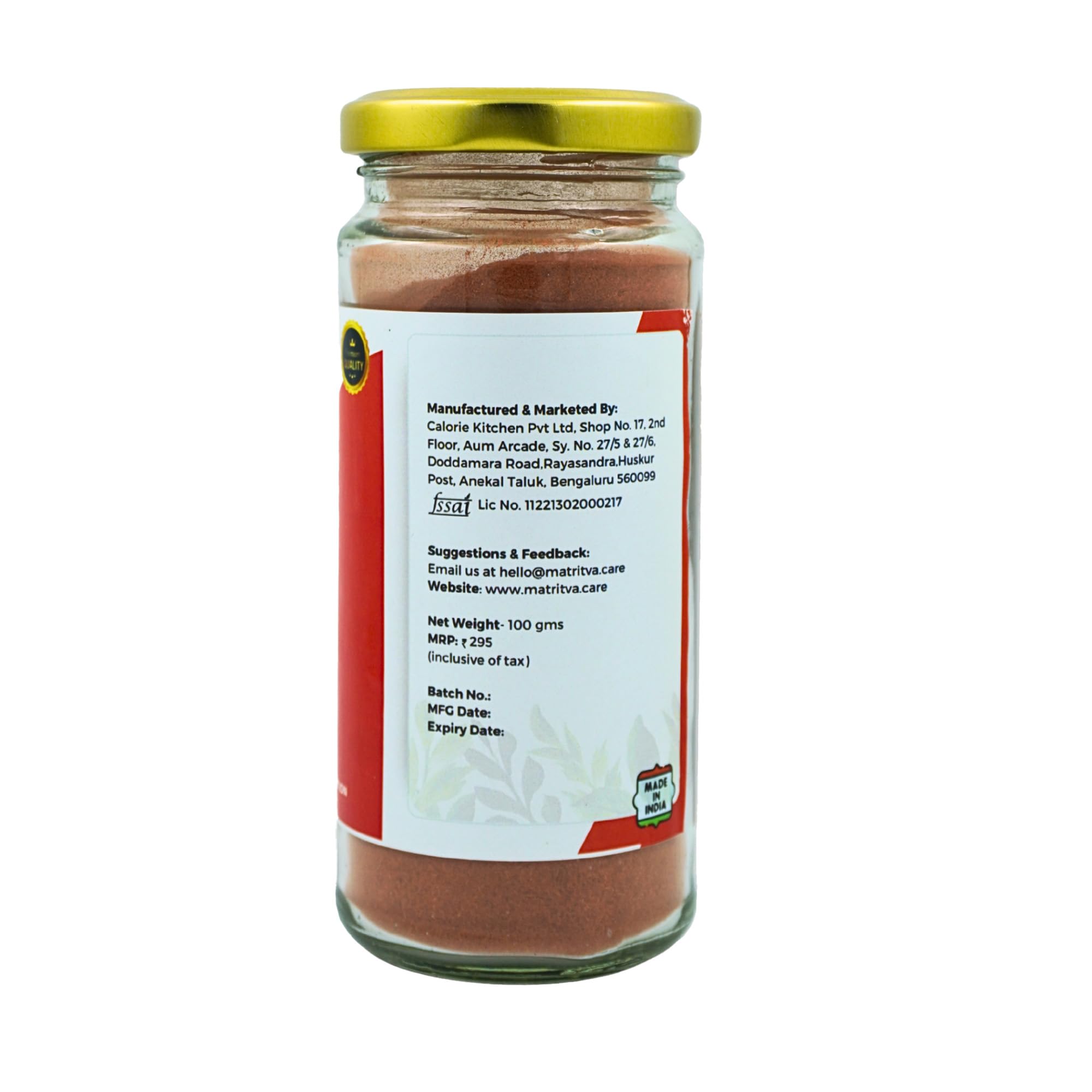 Matritva Care Manjishta Powder (100g) | Ayurvedic Blood Cleanser & Skin Glow Support | Herbal Detox Supplement | Natural Madder Root Powder for Face & Body | Supports Digestion & Women’s Wellness - Image 7 thumbnail