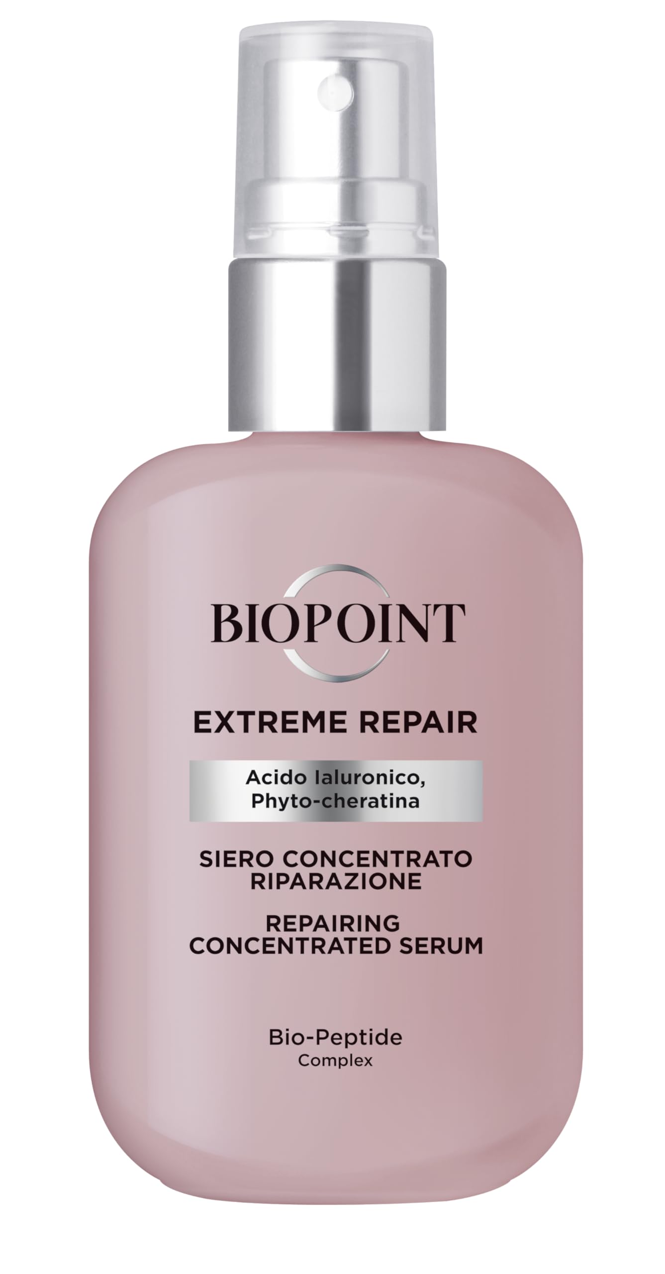 Biopoint Extreme Repair - Siero Concentrato Riparazione, con Bio-​Peptide Complex, Acido Ialuronico e Phyto-​cheratina, dona al Capello Idratazione, Lucentezza e Resistenza - 50 ml