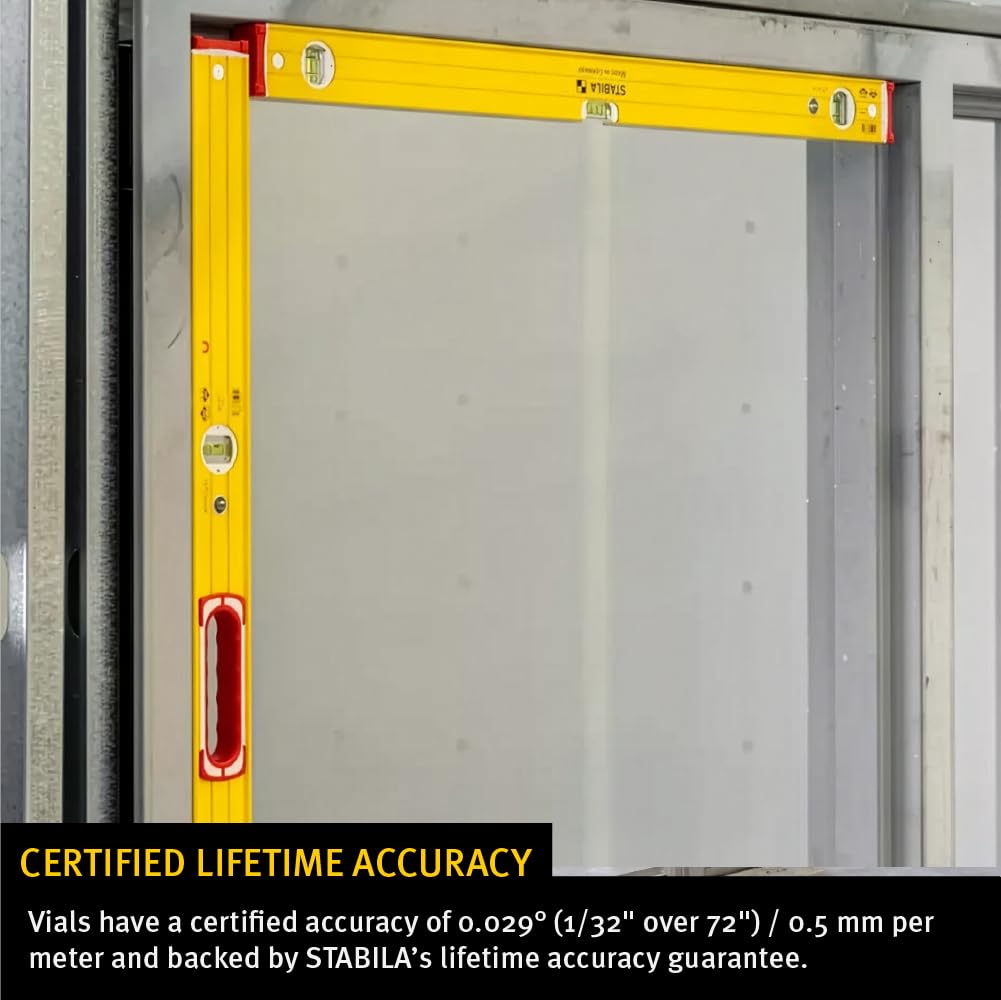 Stabila 38624-61 cm livello costruttori, magnetico, telaio ad alta resistenza, livello professionale certificato di precisione