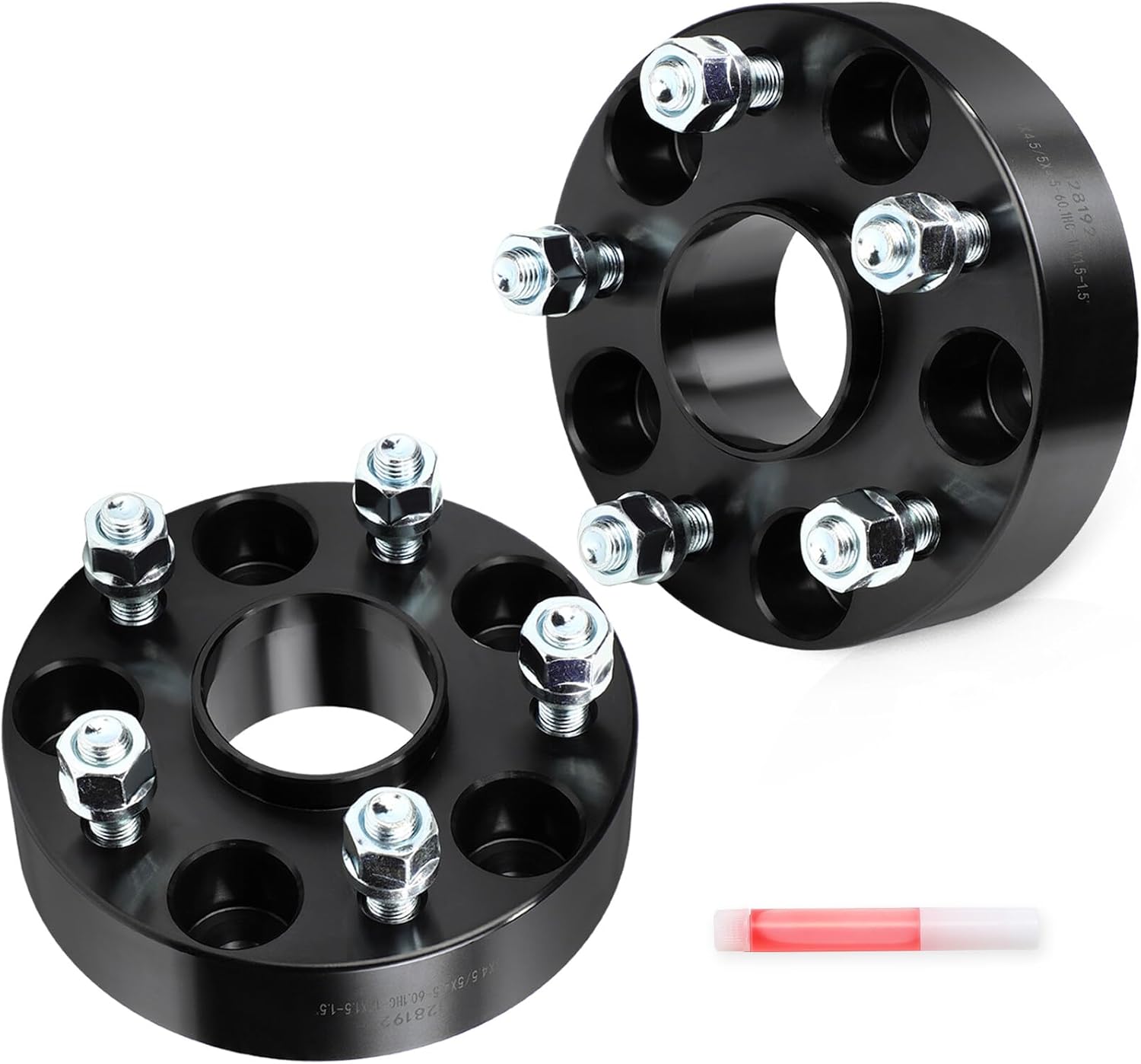 SCITOO 2pcs 1.5" Wheel spacers 5x4.5 to 5x4.5 with Studs 12x1.5 Bore 60.1mm Compatible with for Avalon 1995-2020, for Camry 1992-2020, for C-HR 2018-2020, for Highlander 2002-2020