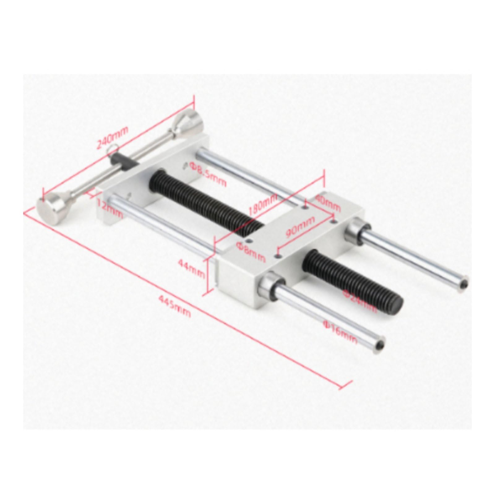 Morsa de Mesa de Doble Guía Precisa Morsa Pesada Carpintería Procesado CNC para Carpinteros