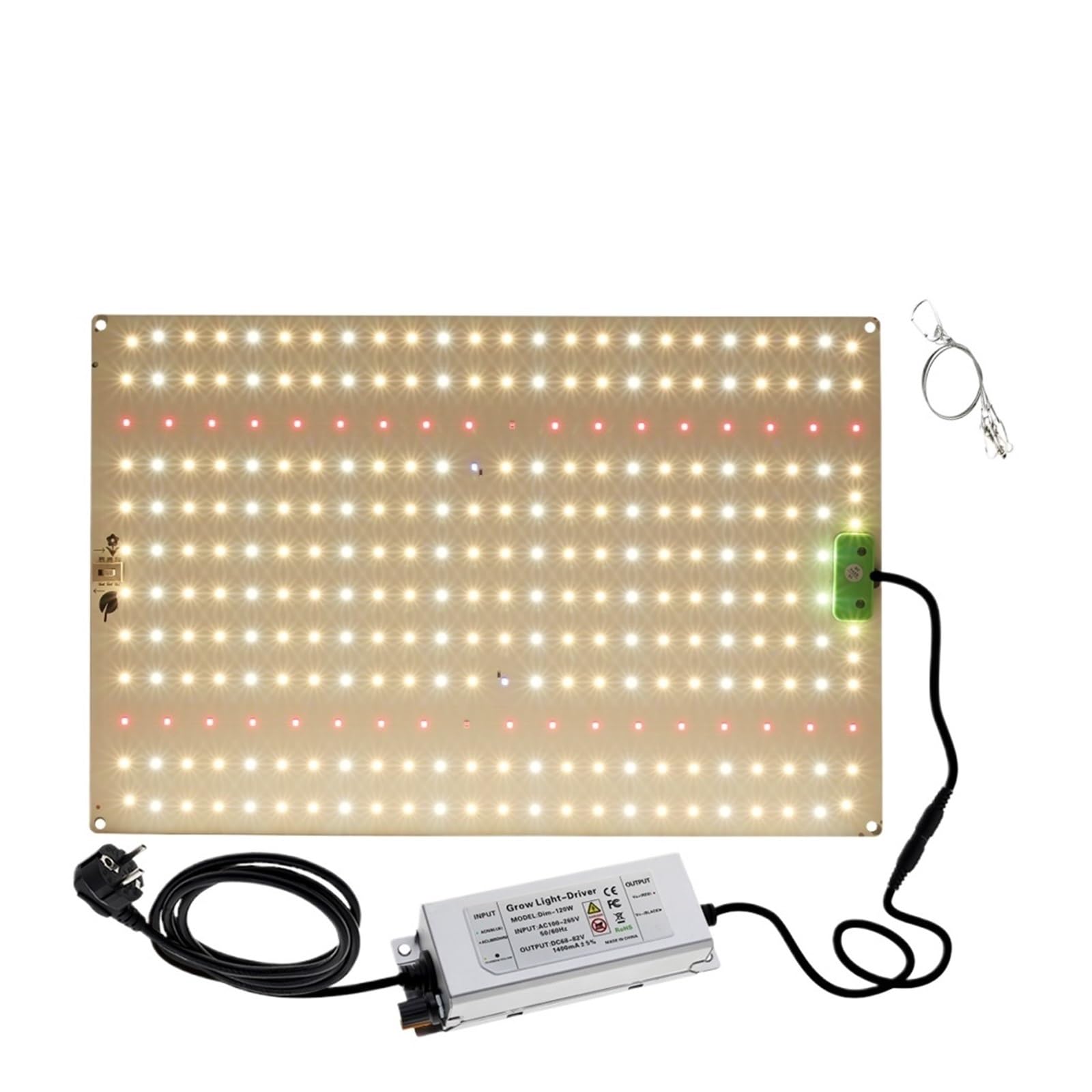 Grow Light, Luz LED de cultivo regulable de espectro completo, lámpara cuántica con Chip LM281B, 65W, 85W, 100W, 120W, 150W, for plantas con modo VEG/BLOOM(QBK1200Plus)